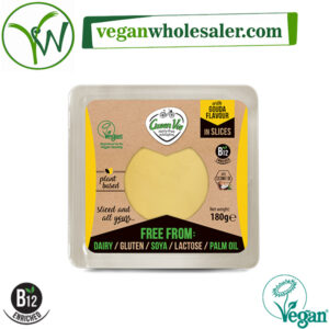 Vegan Gouda Cheese Alternative Slices by Greenvie. 180g pack.