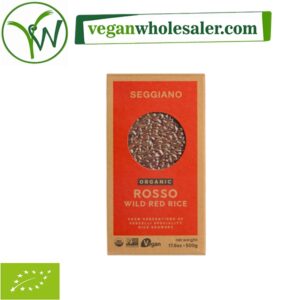 Organic Wild Red Rice by Seggiano. 500g box.
