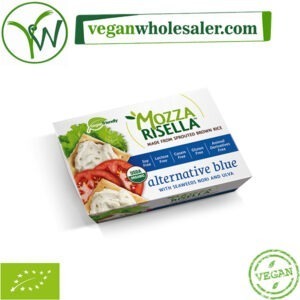 Vegan Blue Spreadable Cheese Alternative by MozzaRisella. 150g pack.