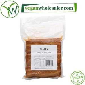 Vegan Smoky Flavour Bacon Rashers by Sgaia. 850g pack.
