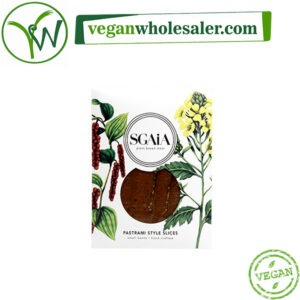 Vegan Pastrami Style Slices by Sgaia. 110g pack.