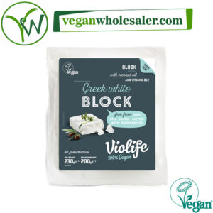 Vegan Greek Style Cheese Alternative Block by Violife. 200g pack.