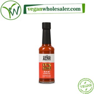 Vegan Raw Kimchi Fermented Hot Sauce by Eaten Alive. 150ml bottle.