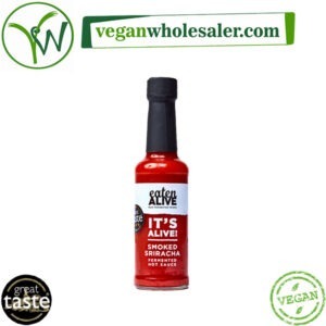 Vegan Smoked Sriracha Fermented Hot Sauce by Eaten Alive. 150ml bottle.
