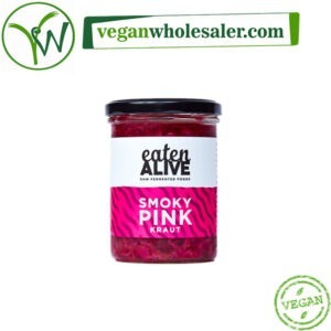 Vegan Smoky Pink Kraut by Eaten Alive. 375g jar.