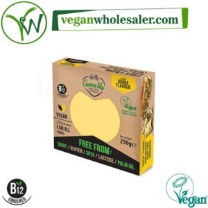Vegan Gouda Cheese Alternative Block by Greenvie. 250g pack.