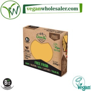 Vegan Smoked Gouda Cheese Alternative Block by Greenvie. 250g pack.