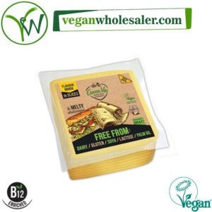 Vegan Gouda Cheese Alternative Slices by Greenvie. 500g pack.