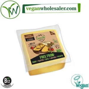 Vegan Smoked Gouda Cheese Alternative Slices by Greenvie. 500g pack.