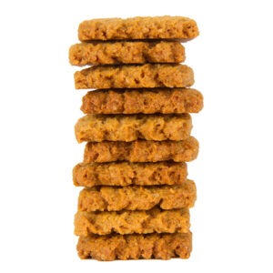 Vegan Kamut Khorasan Biscuits by Seggiano shown in a stack.