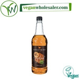 Vegan Hazelnut Classic Syrup by Sweetbird. 1L bottle.