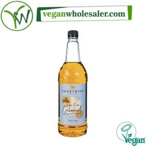 Vegan Caramel Sugar-Free Syrup by Sweetbird. 1L bottle.