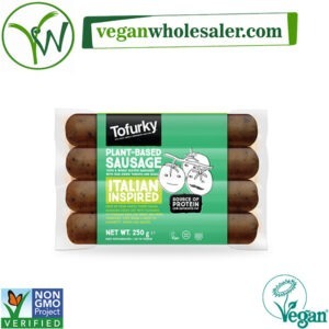 Vegan Italian Style Sausages by Tofurky. 250g pack.