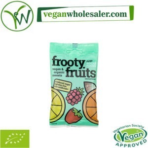 Vegan Frooty Fruits Jellies by Just Wholefoods. 70g pack.
