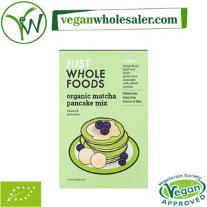 Vegan Matcha Pancake Mix by Just Wholefoods. 188g pack.