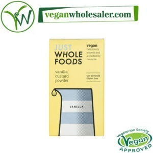 Vegan Vanilla Custard Mix by Just Wholefoods. 100g pack.