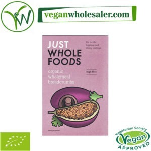 Vegan Wholemeal Breadcrumbs by Just Wholefoods. 175g pack.