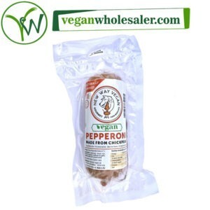 Vegan Chickpea Pepperoni by New Way Vegan. 250g pack.