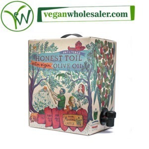 Vegan Unfiltered Extra Virgin Olive Oil by Honest Toil. 3L box.