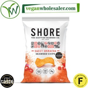 Vegan Seaweed Chips Sweet Sriracha by Shore. 80g packet.
