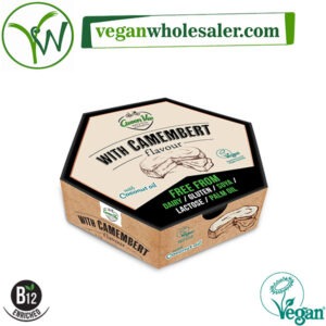 Vegan Camembert Cheese Alternative Block by Greenvie. 200g pack.