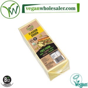 Vegan Gouda Cheese Alternative Block by Greenvie. 2.5kg pack.