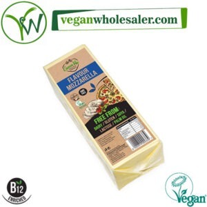 Vegan Mozzarella Cheese Alternative Block by Greenvie. 2.5kg pack.