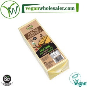 Vegan Smoked Gouda Cheese Alternative Block by Greenvie. 2.5kg pack.