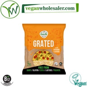 Vegan Grated Cheddar Cheese Alternative by Greenvie. 150g pack.