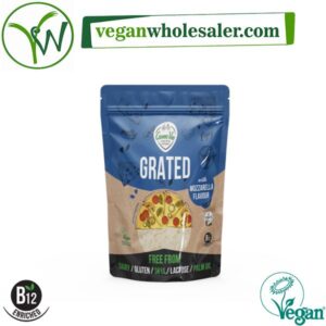 Vegan Grated Mozzarella Cheese Alternative by Greenvie. 150g pack.