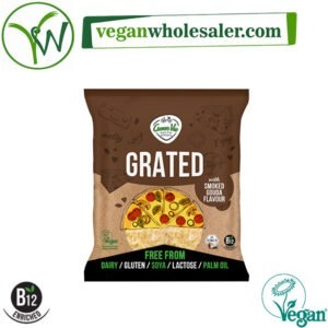 Vegan Grated Smoked Gouda Cheese Alternative by Greenvie. 150g pack.