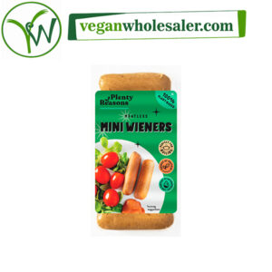 Vegan Mini Wiener Sausages by Plenty Reasons. 200g pack.
