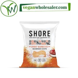 Vegan Smoky Barbecue Seaweed Chips by Shore. 25g packet.