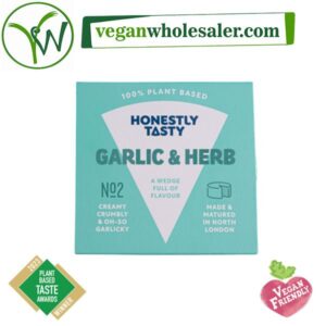 Vegan Garlic and Herb Spread by Honestly Tasty. 115g Pack.
