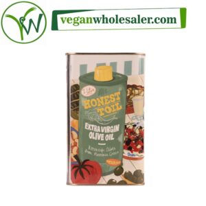 Vegan Unfiltered Extra Virgin Olive Oil by Honest Toil. 1L can.