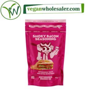 Vegan Smoky Bacon Seasoning by Notorious Nooch Co. 80g Packet.