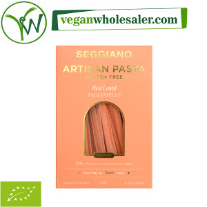 Vegan Gluten Free Red Lentil Tagliatelle Pasta by Seggiano. 250g box.